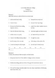 English Worksheet: Because, as and since