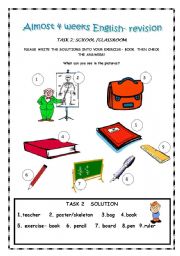 English Worksheet: Revision for real beginners2