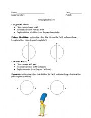 English worksheet: Geography