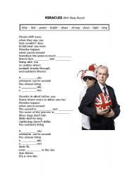 English Worksheet: Pet Shop Boys - Miracles (Comparative Adjectives)