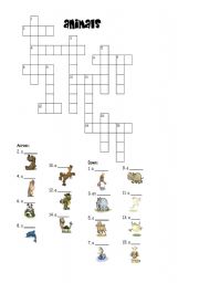 Animals crosswords 