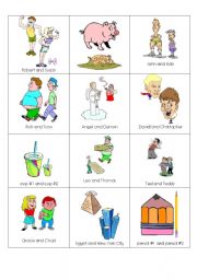 English Worksheet: Comparative Degree Cards