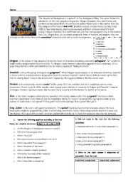 English Worksheet: The Penguins of Madagascar_reading comprehension