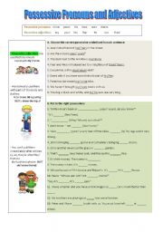 English Worksheet: Possessives