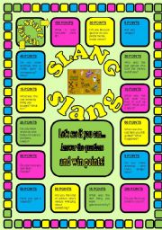 English Worksheet: SLANG  SLANG SLANG!