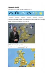 English Worksheet: Weather / Climate in the UK
