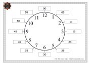 English Worksheet: clock