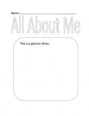 English worksheet: All About Me - Getting to Know You