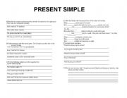 English Worksheet: PRESENT SIMPLE