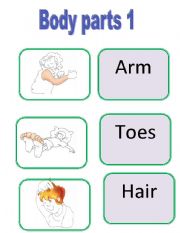 English Worksheet: Body parts 