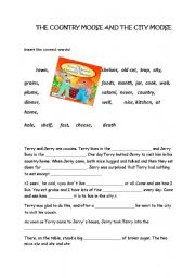 English Worksheet: The Country Mouse and the City Mouse