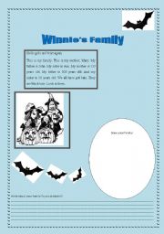 English worksheet: Winnies FAmily