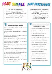 English Worksheet: PAST SIMPLE vs PAST CONTINUOUS