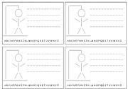 English Worksheet: hangman notes for student pair work