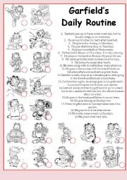 Garfields Daily Routine