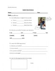 English Worksheet: test 5