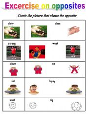 English Worksheet: Opposite worksheet