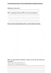 English worksheet: Descriptive Writing Guide