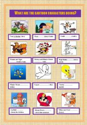 English Worksheet: present continuous