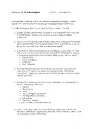 English Worksheet: Testpaper To Kill a Mockingbird