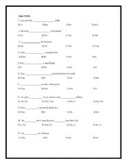 English Worksheet: Worksheet Verb to be, wh question, reading comphehension y preposition 