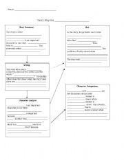 English Worksheet: Story Map with Prompts