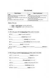 English Worksheet: past
