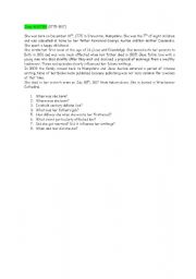 English worksheet: Jane Austen