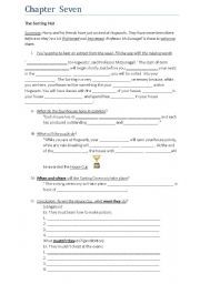 English Worksheet: Harry Potter-Chapter 7- Listening comprehension-part 4