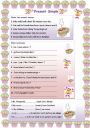 English Worksheet: present simple