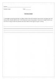 English worksheet: The good dream