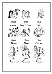 English Worksheet: Alphabet