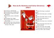 English Worksheet: Sinterklaas vs Father Christmas/Santa Clause