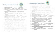 English Worksheet: Mendoza Quiz