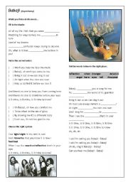 English worksheet: Babaji Songsheet