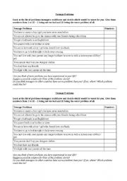 English Worksheet: Teenage Problems - Speaking