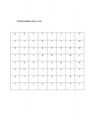 English worksheet: numbers from1 to 10