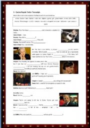 English Worksheet: Casino Royale Trailer activities