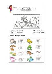 English worksheet: Animals