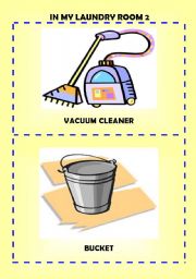 English Worksheet: In my laundry room: flash-cards 2/2