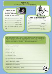 English Worksheet: Sports - football