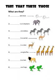 English Worksheet: Determiners This.that. these, those