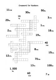 numbers crossword 