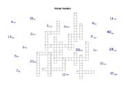 English worksheet: this time it is ordinal numbers not ordinary numbers