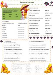 English Worksheet: Possessive Pronouns