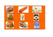English worksheet: Food_Bingo_1