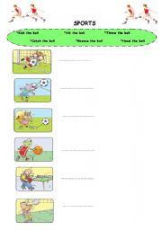 English worksheet: SPORTS