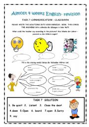 English Worksheet: Revision for real beginners7