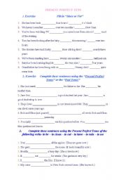 English Worksheet: Present Perfect Tense