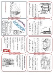 English Worksheet: London Mini Book1